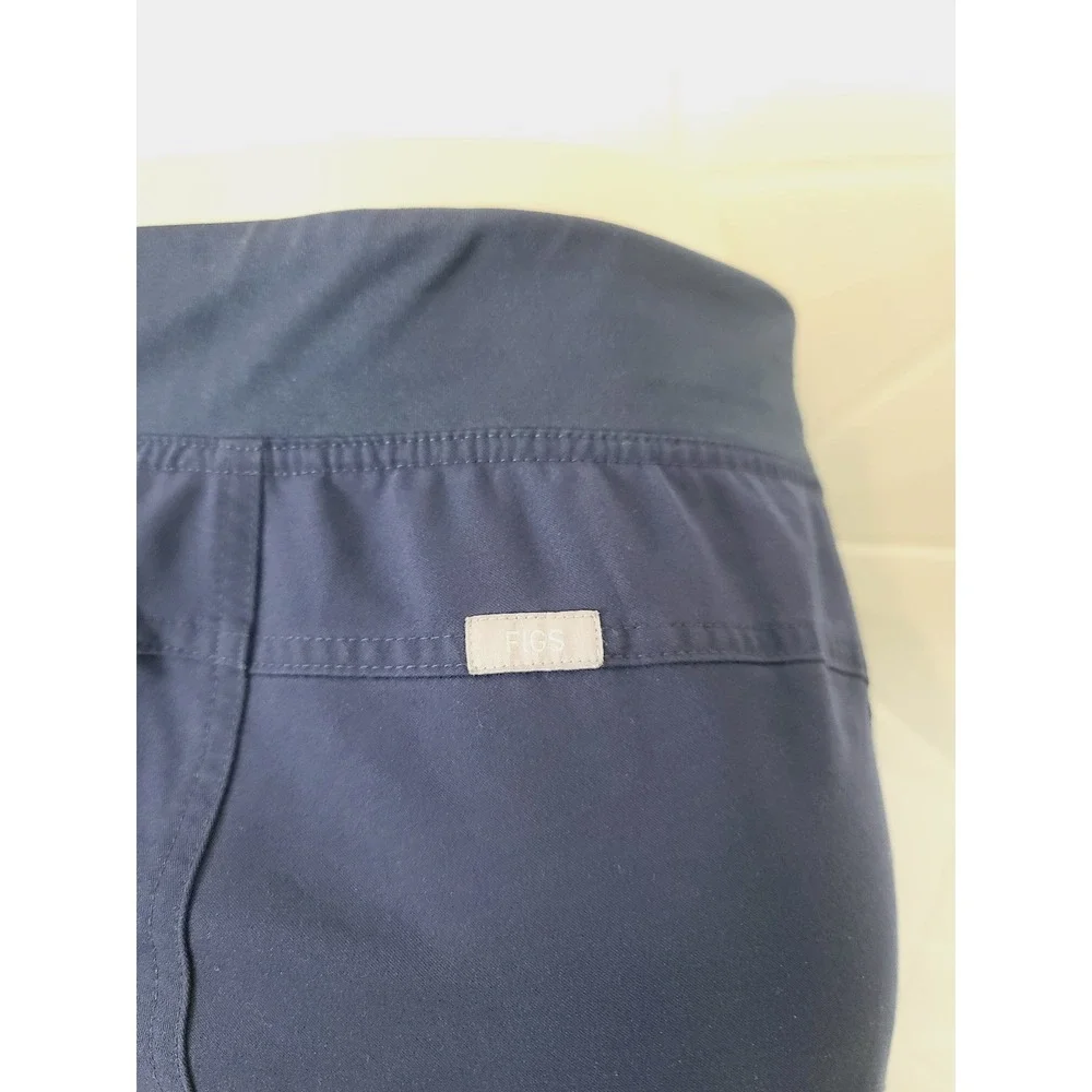 Figs professional Medical Drawstring Waist Scrub Pants‎ Women Size L Navy Blue